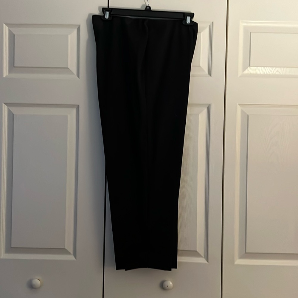 Evelyn and Arthur black polyester, side zip. Size 16.